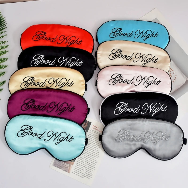 Embroidered Silk Sleep Mask