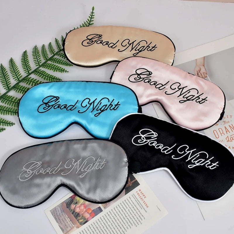 Embroidered Silk Sleep Mask