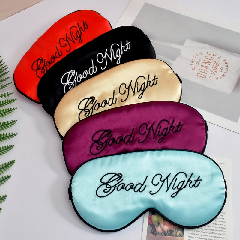 Embroidered Silk Sleep Mask